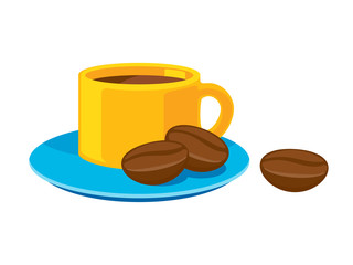 Coffee cup icon vector illustration.