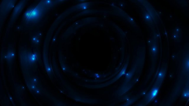 Blue glowing space with sparkling stars motion background. Video animation Ultra HD 4K 3840x2160