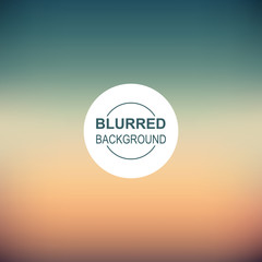 Blurred sunset  background