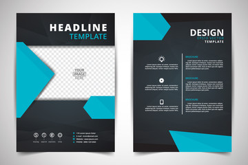 Abstract vector modern flyers brochure / annual report /design templates / stationery with white background in size a4