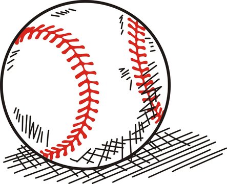 baseball ball illustration vector 