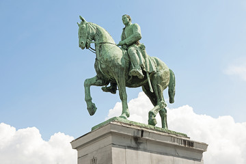 Fototapeta na wymiar Denkmal für Albert I., König von Belgien in Brüssel, Belgien