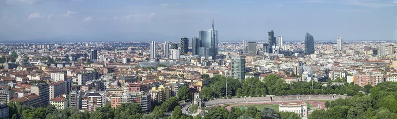 Türaufkleber Skyline von Mailand © Nikokvfrmoto