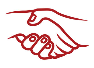 Handshake vector icon