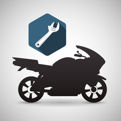 Motorcycle design. transportation icon. isolated illustration