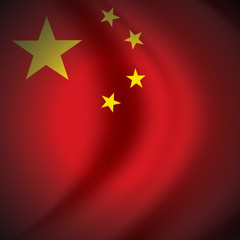 Vector image of china flag