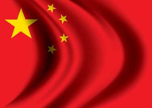 Vector image of china flag