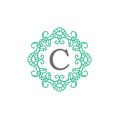 Ornamental Letter C Logo