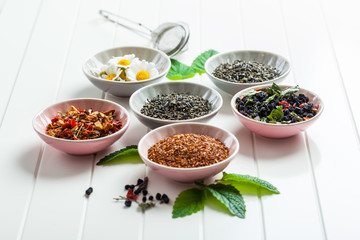 Assortment of dry tea