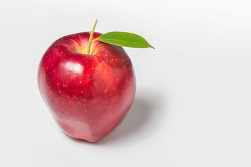 Apple, Red apple, white background