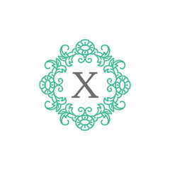 Ornamental Letter X Logo