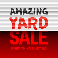 Amazing Yard Sale poster template 