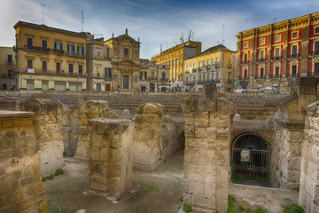Lecce, ruins of Roman amphitheater