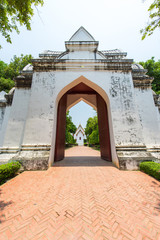 Fototapeta na wymiar Gate to Phra Narai Ratchaniwet (roal palace) complex, Lopburi, T