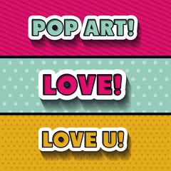 pop art message design