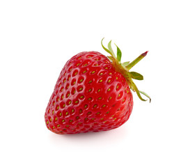 Red berry strawberry isolated on white background