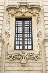 Lecce, seminary, detail of window