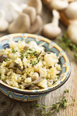 Risotto with mushrooms