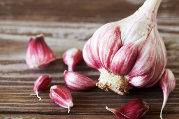Garlic bulb and garlic cloves