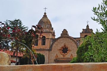 Carmel, California: la Basilica della Missione di San Carlo Borromeo il 16 giugno 2010. La Missione di Carmel è una chiesa cattolico romana costruita nel 1771 dai missionari francescani