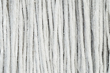 Closeup surface fabric at old mop texture background