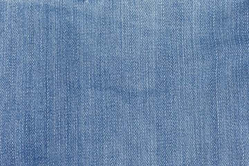 Blue denim jean texture and background.