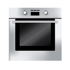 Illustration of electric oven isolated on white background