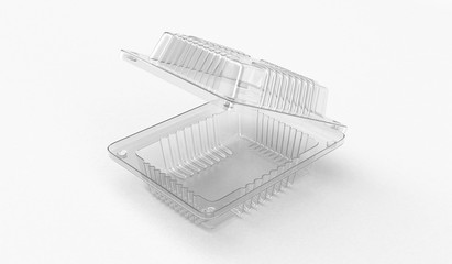 Plastic container for food - obrazy, fototapety, plakaty