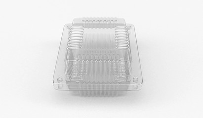 Plastic container for food