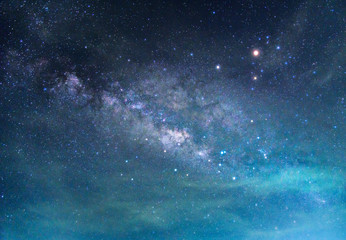 Fototapeta premium Detail of Milky Way Galaxy ,Long exposure photograph.