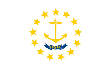 Flag of Rhode Island, USA