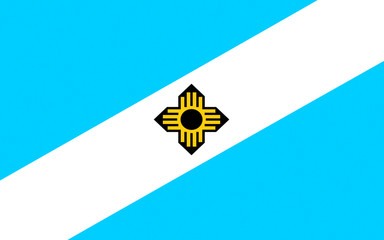 Flag of Madison in Wisconsin, USA