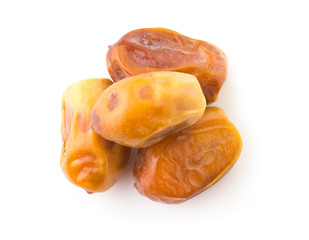 jujube isolated on white background. Top view.
