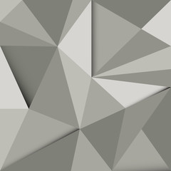 Dark grey abstract polygonal background vector