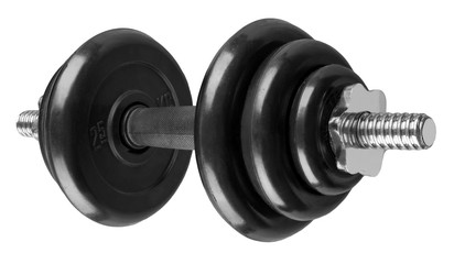 Dumbbell isolated on white 