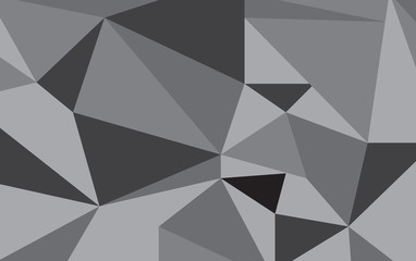 abstract dark gray polygonal illustration background vector