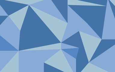 Abstract blue polygonal background vector