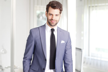 Confident young businessman