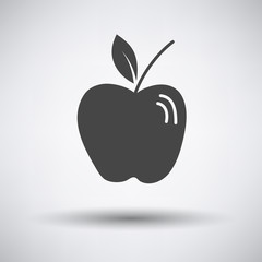 Apple icon on gray background