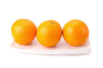 Orange fruit isolated on white
