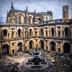 Fototapeta premium impressive cathedral Convent of Christ in Tomar, Portugal, UNESCo site