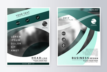 Annual report and brochure. Brochure template reports. The business plan template and a flyer . Business paper . Leaflets and cover A4 presentation layout.