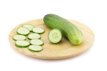 cucumbers isolated on white