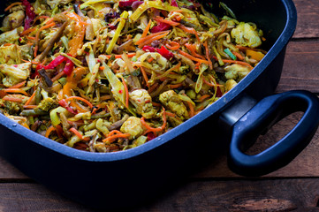  Stir Fried Chicken Meat With Various Vegetable
