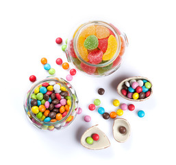 Colorful candies and marmalade
