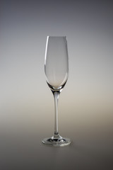 Empty crystal glass