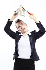 Business lady  with daily planner