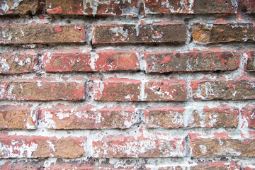 Brick wall texture, outdoor photo
