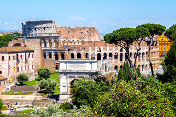 The Colosseum in Rome, Italy