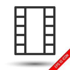 Film Tape Icon flat icon. Film Tape Icon logo. Film Tape Icon symbol.